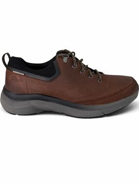 CLARKS Brown Wave 2.0 Vibe Waterproof Leather Walking Shoes size 10.5
